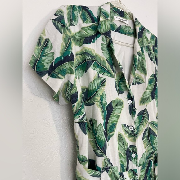 Amanda Uprichard Green Leaf Print Romper - Picture 7 of 11